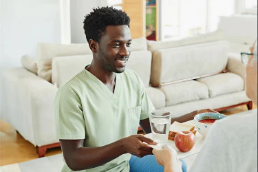 Auszubildender des Pflegezentrum Schkeuditz